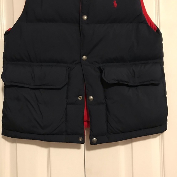 Polo Ralph Lauren reversable vest size M 10/12 Navy/red new without tag - Picture 2 of 10